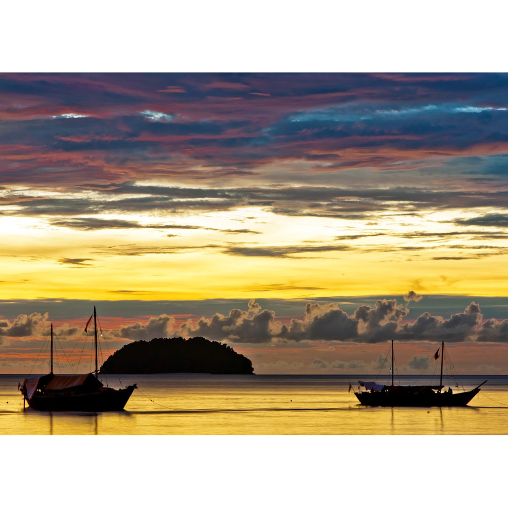 Postcard Malaysia - Postcard Kota Kinabalu Sunset (Set of 2)