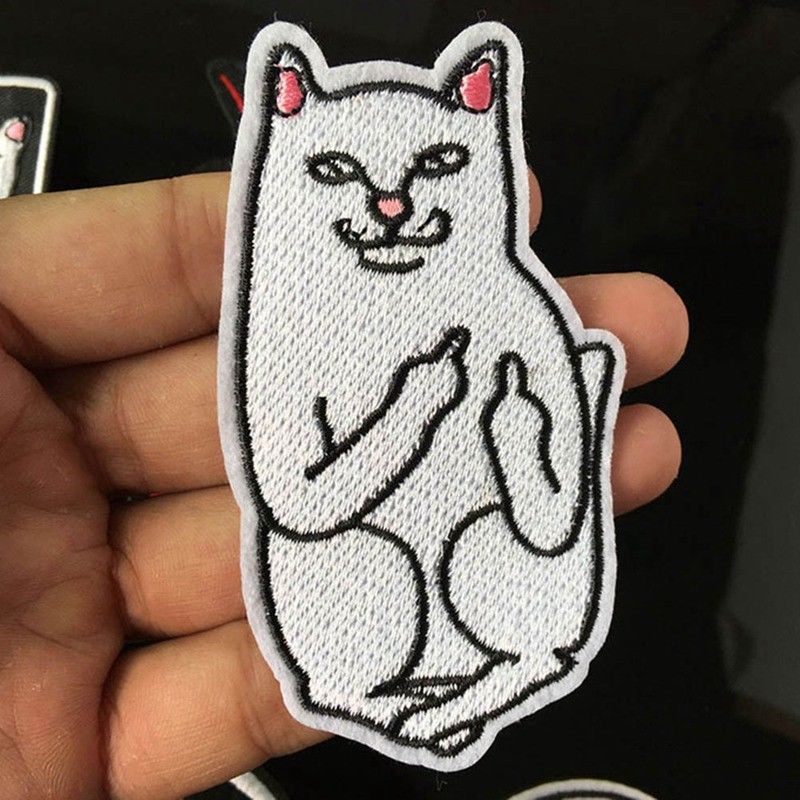 Бренд с кошкой. Patches Cat. Cat Middle finger. Cat with finger.