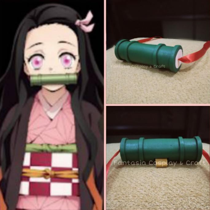 Nezuko Kamado Kimetsu no Yaiba Bamboo Cosplay | Shopee Malaysia