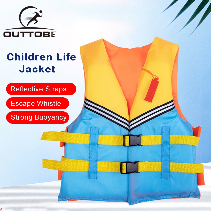 Rravaii Water Sport Boating Jacket for Adults Outdoor Sports Vest Children Toddler Jacket Lightweight Buoyancy Waistcoat Water Sports Accessories for Sailing Surfing Kayaking 