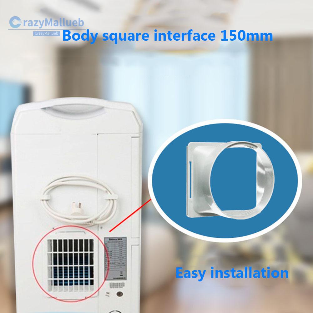 (Ready Cra)Square Portable Air Conditioner Exhaust Duct Interface Pipe