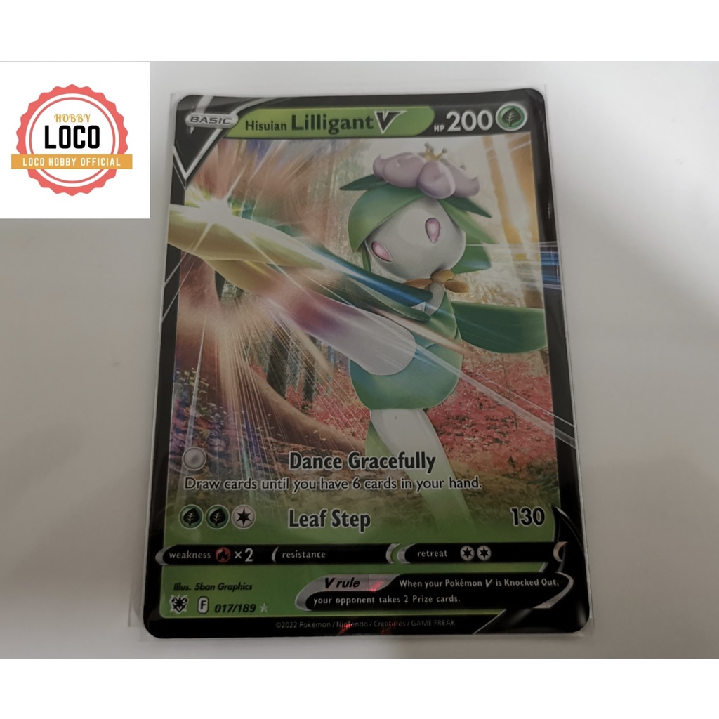 Pokemon Tcg Hisuian Lilligant V 017/189 From Astral Radiance Booster ...