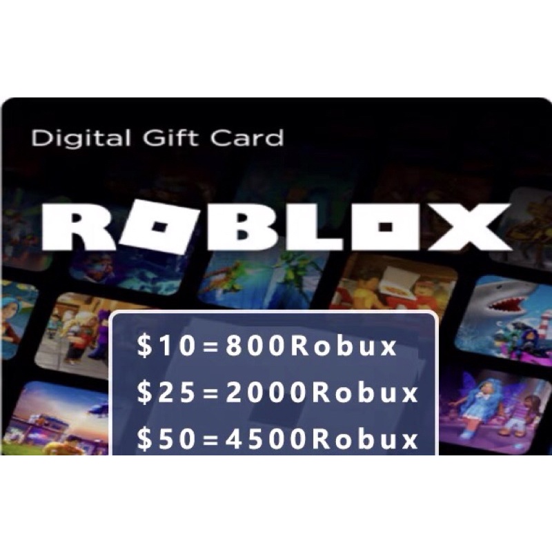 Original Roblox Game Card Usd Roblox T Card Usd Top Up 800 4500