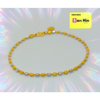 Buy 916 Gold Bracelets Laser Ball With White Gold Plated Emas 916 Rantai Tangan Fesyen Bola Bersalut Emas Putih 10j4x Seetracker Malaysia