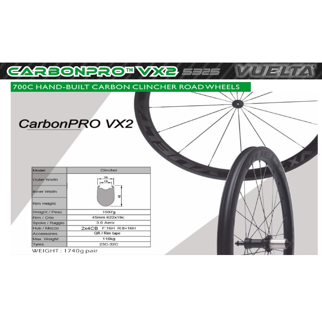 vuelta carbon wheelset