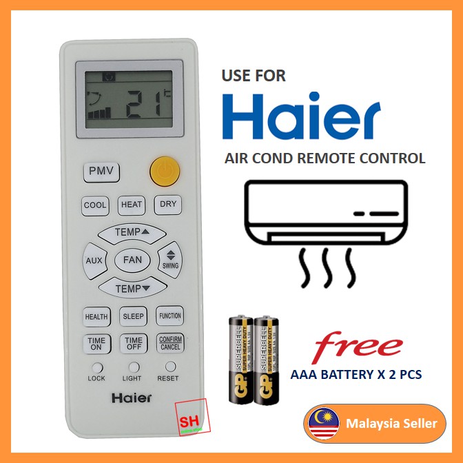Haier Air Cond Air Conditioner Remote Control HE06 Shopee Malaysia