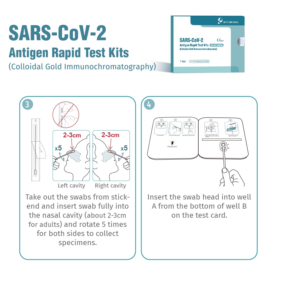 LEPU Medical Covid-19 RTK Test Kit (Nasal Swab) 1s #4