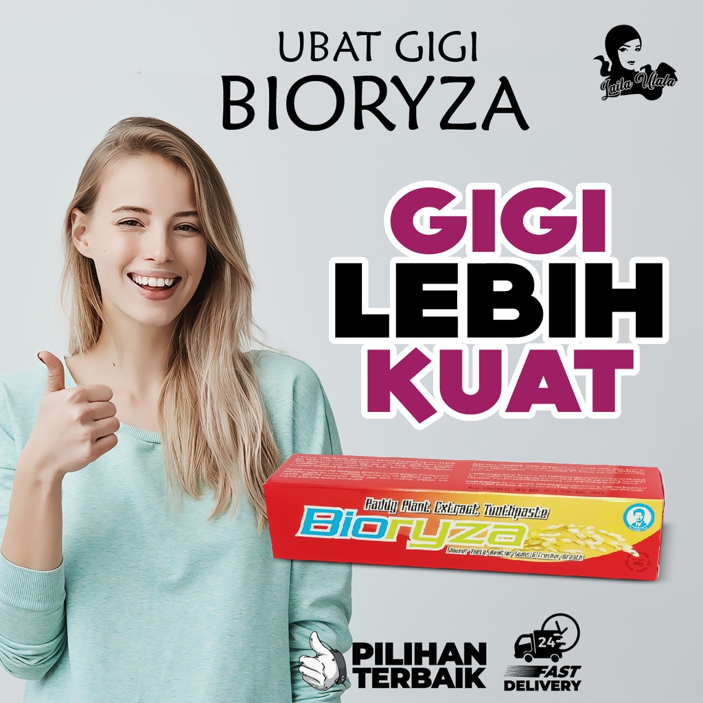 [ Untuk Gusi Sensitif ] Ubat Gigi BIORYZA – Putihkan Gigi & Nafas