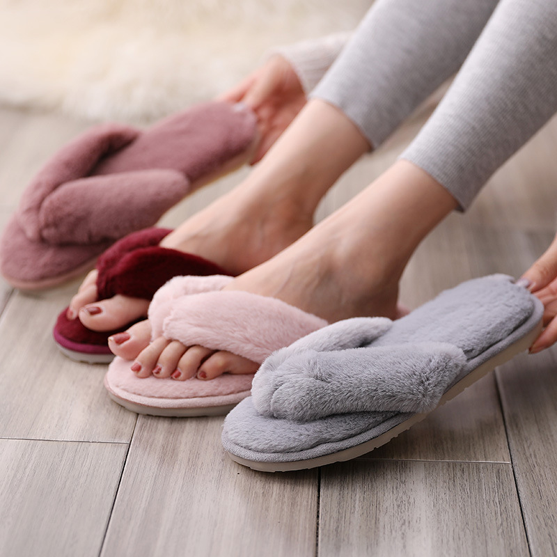 fur slippers for ladies