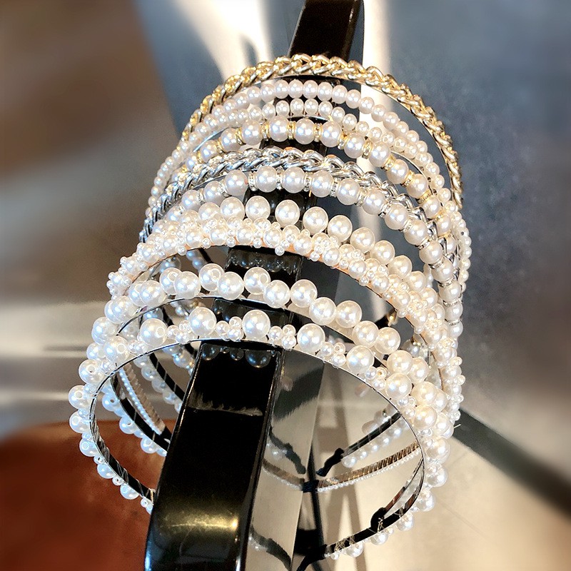 Hairband Women Hoop Headband Korea Style Pearl Child Girl Viral Cantik Fashion 韩式珍珠发箍