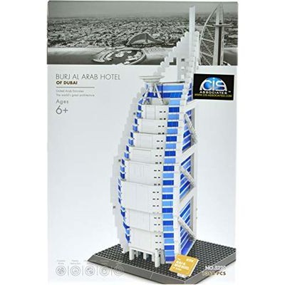 Wange 5220 Burj Al Arab Hotel in Dubai Klemmbausteine Architektur Modell NEU