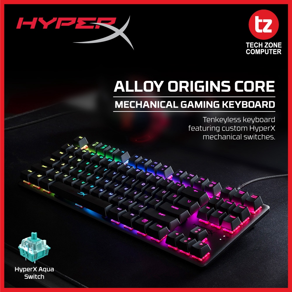 Kingston HyperX Alloy Origins Core (Aqua Tactile Switch) Mechanical ...