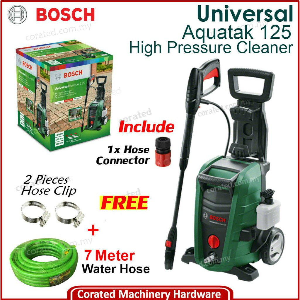 Bosch Universal Aquatak 125 125bar High Pressure Cleaner Water