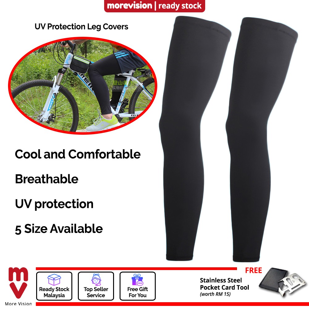 Breathable Uv Protection Leg Covers Long Comfortable Knee Protector 