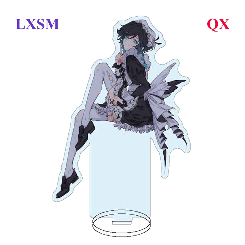 QX Genshin Impact Characters Tartaglia Childe Diona Zhongli Acrylic Standee Figurines Desk Decoration