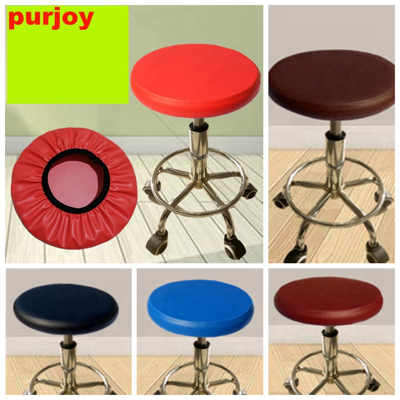 Quality Leather Bar Stool Covers, Bar Stool Pads Round
