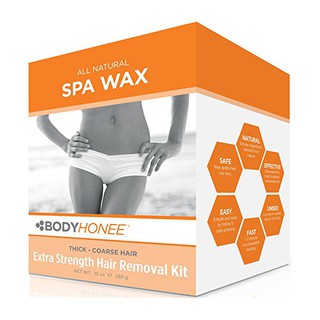 Extra Strength Hair Removal Waxing Kit Men Women All Natural 10