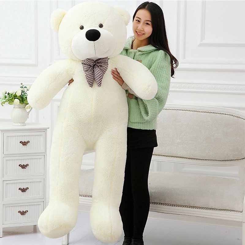 huge white teddy bear