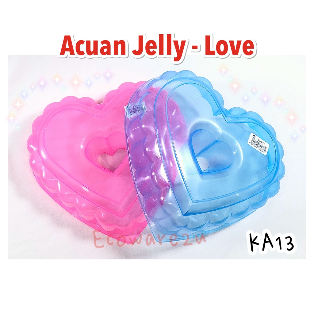 KA13 Jelly Mould Love/ Pudding Mould Love/ Acuan Kek Jelly/ Acuan Jelly Mould