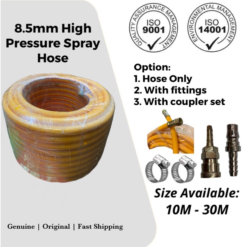 PVC Reinforced High Pressure Spray Hose 8.5mm Compressor Air Hose Spray