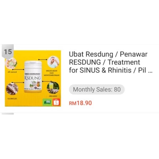 Ubat Resdung Penawar Resdung Sinus Remedihomeopathy Oversensitive Gatal Hidungcpat Sembuh Ubat Resdung Herba Topprodct Shopee Malaysia