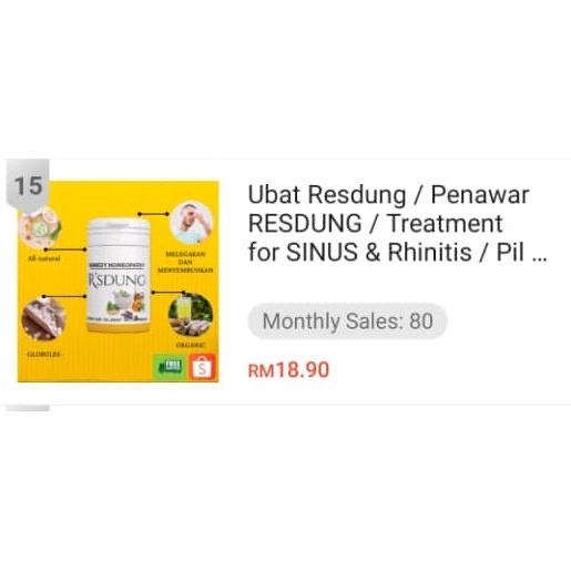 Ubat Resdung Penawar Resdung Sinus Remedihomeopathy Oversensitive Gatal Hidungcpat Sembuh Ubat Resdung Herba Topprodct Shopee Malaysia