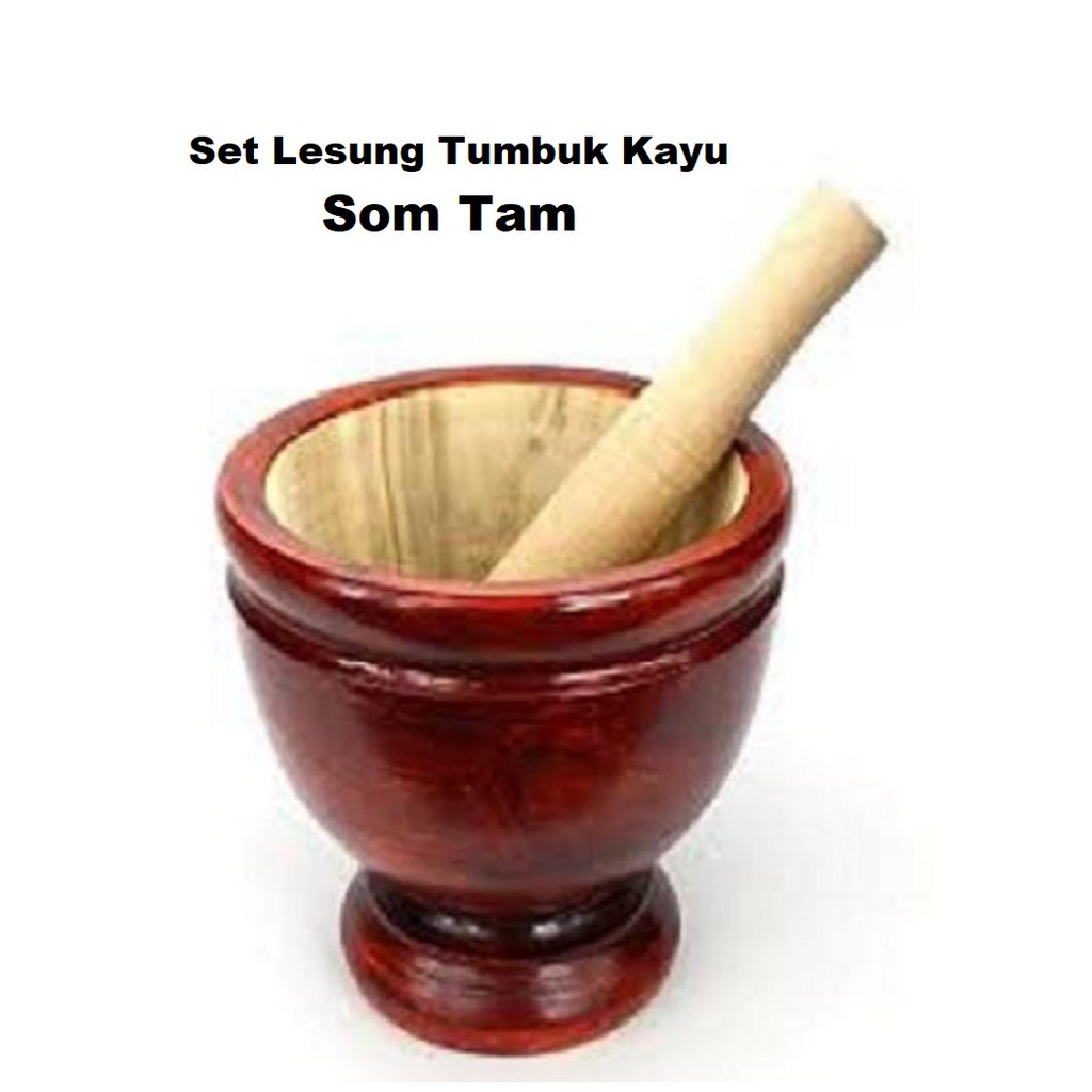  Lesung  Tumbuk SOMTAM Kayu  Shopee Malaysia