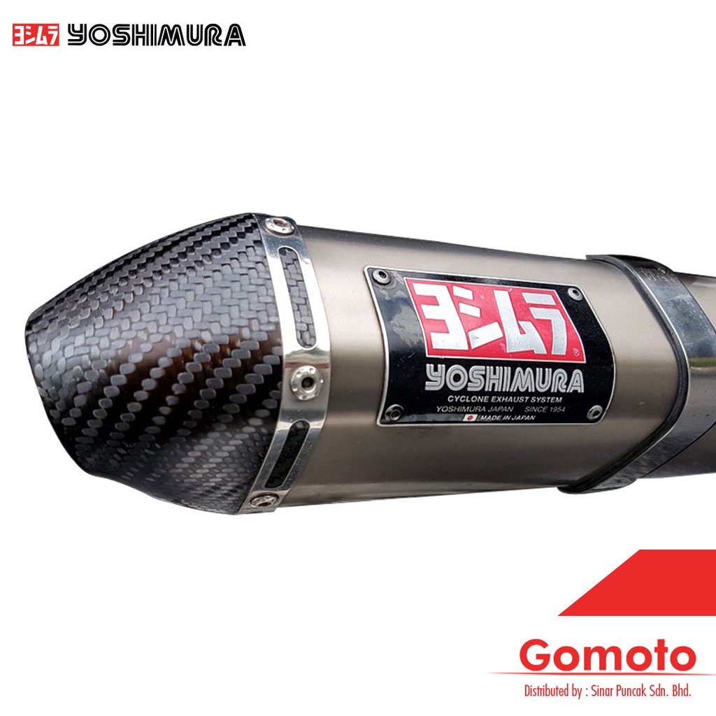 YOSHIMURA 1803035N50 TRIOVAL CARBON END(SS) EXHAUST FOR YAMAHA 135LC