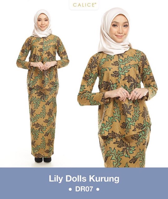  KURUNG  BATIK  LILY DOLLS KURUNG  Dr07 Shopee Malaysia