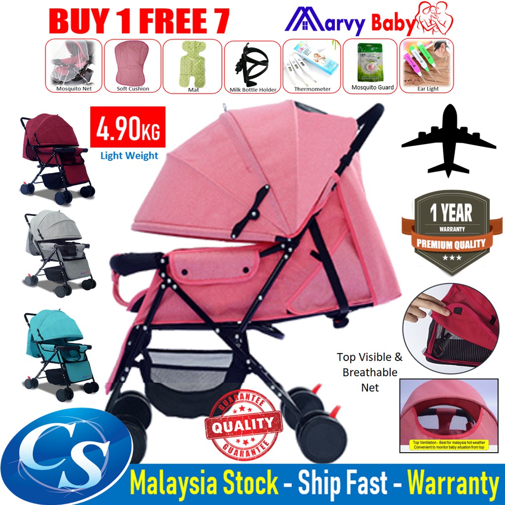 folding compact stroller