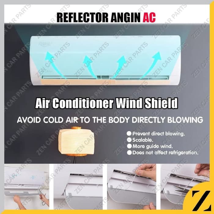 Universal Adjustable Air Conditioner Windshield Wind Shield Screen Cover Shopee Malaysia