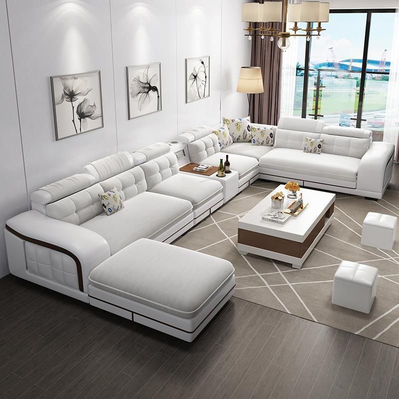 Fabric Sofa Simple Modern Size Living Room Corner Tech Fabric Sofa