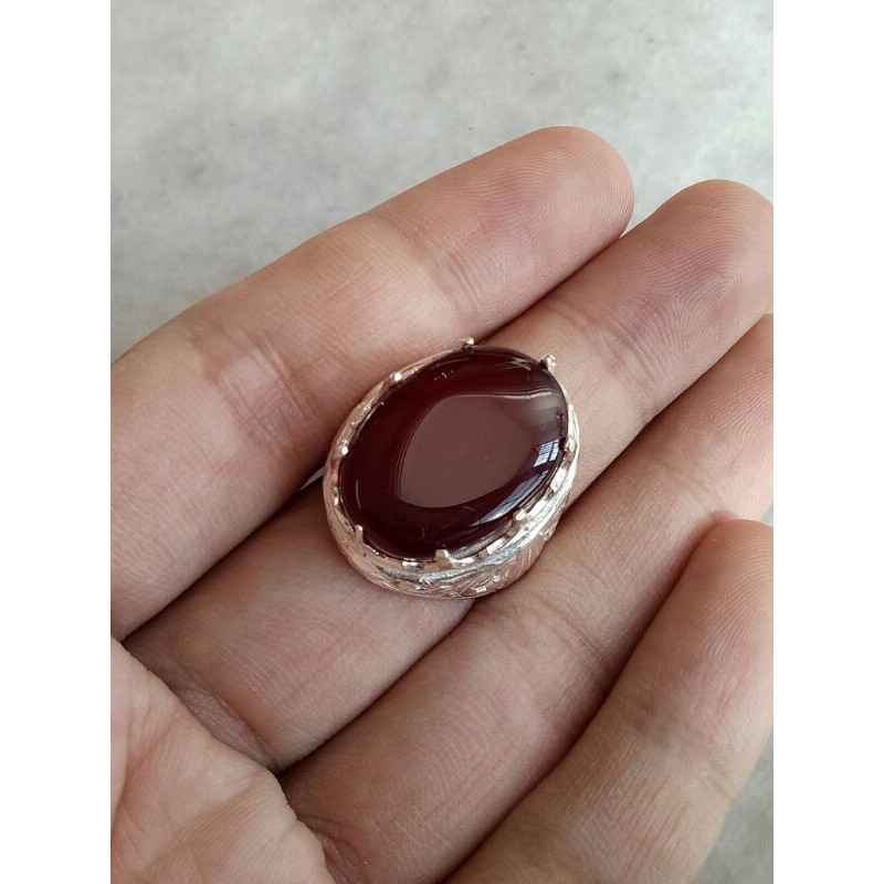 Cincin Batu AKIK YAMAN Asli ( Silver 925 )  Shopee Malaysia