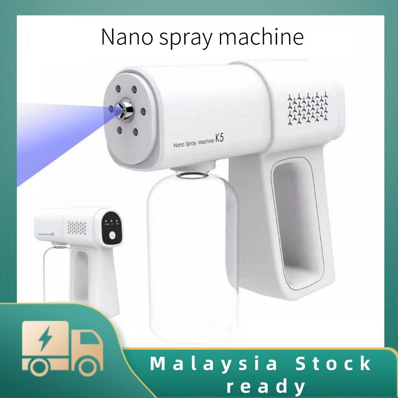 Blue light nano Mist Spray Gun Sanitizer K5 Spray Sanitizer Pistol