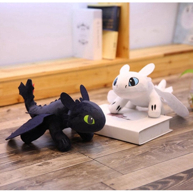 toothless and light fury stuffed animal