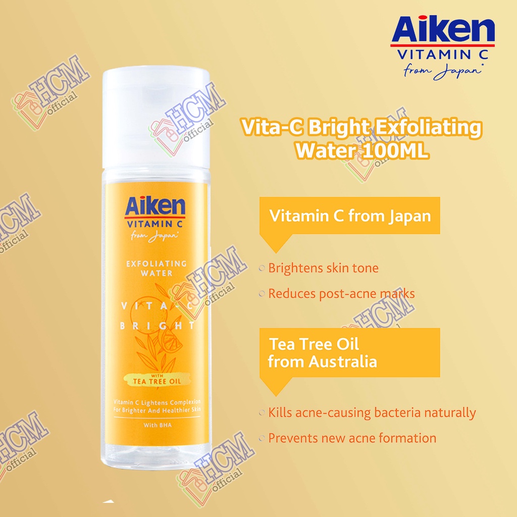 AIKEN VITAC BRIGHT EXFOLIATING WATER 100ML Shopee Malaysia