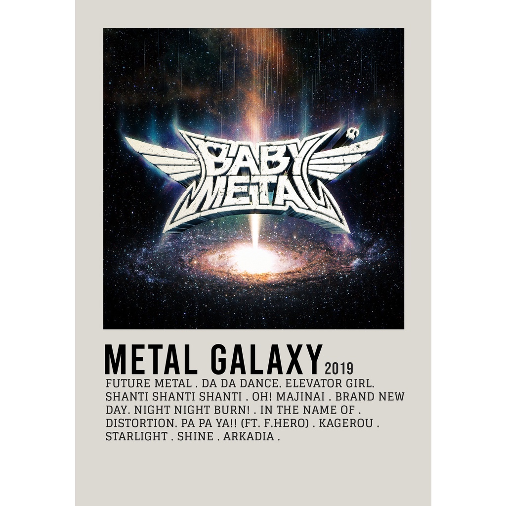 【READY STOCK】Poster Cover Album METAL GALAXY by BABYMETAL for Room/Barber/Gift/Gym