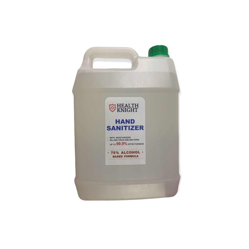 Health Knight 75% Alcohol Sanitizer 5L (WHO recommend handrub formula ...