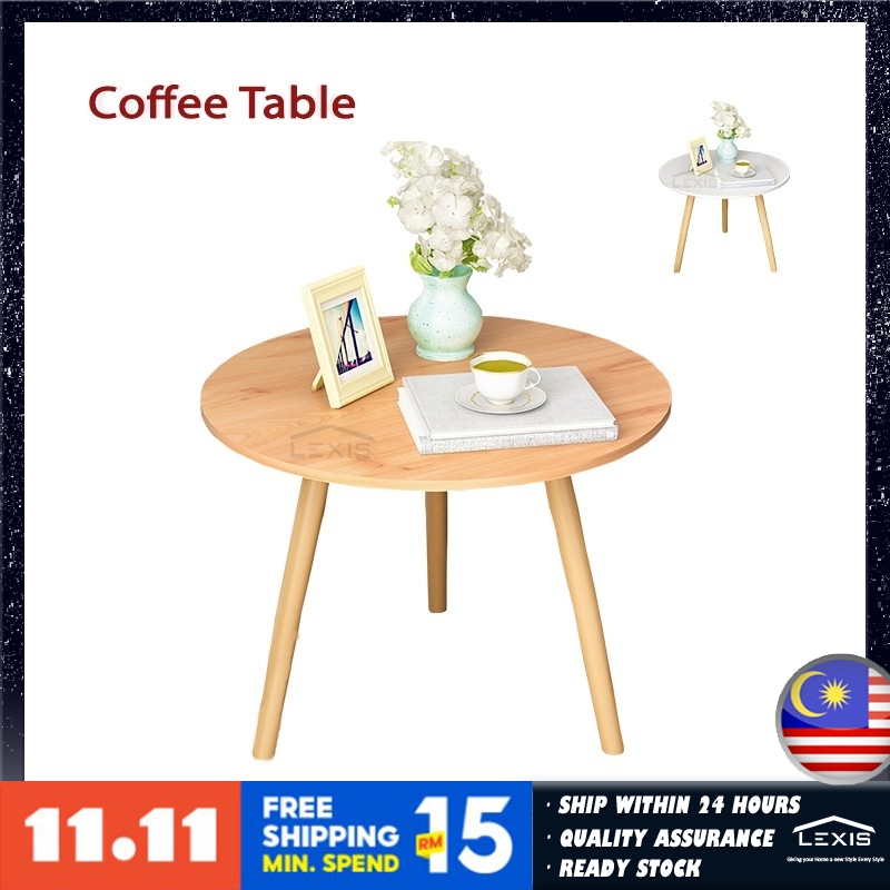 Lexis Multi Sizes Round Triangle Coffee Table Side Table Nordic Modern Style Shopee Malaysia