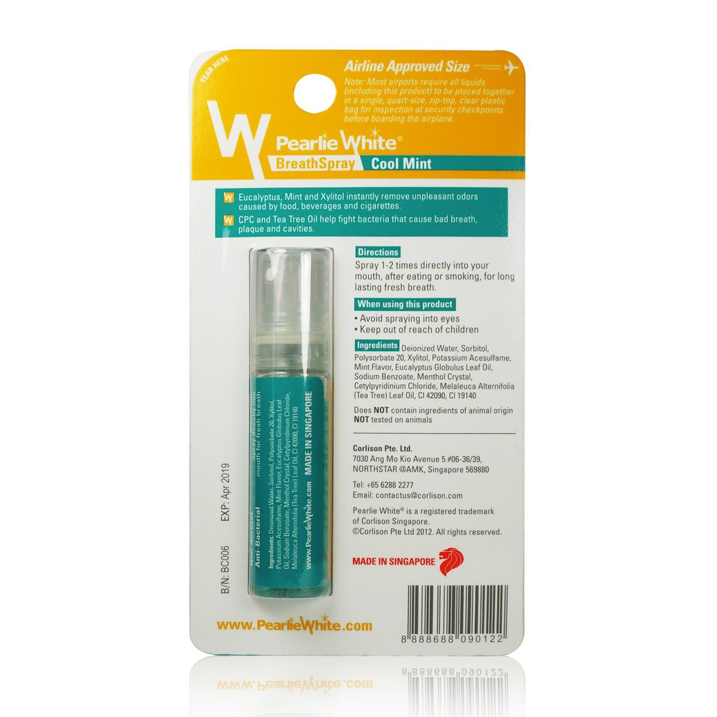 BREATHSPRAY INSTANT BREATH FRESHENING SPRAYS