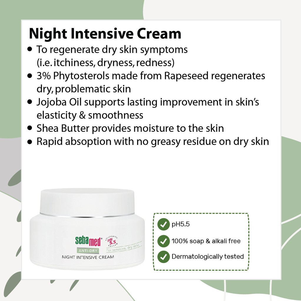 sebamed night intensive cream