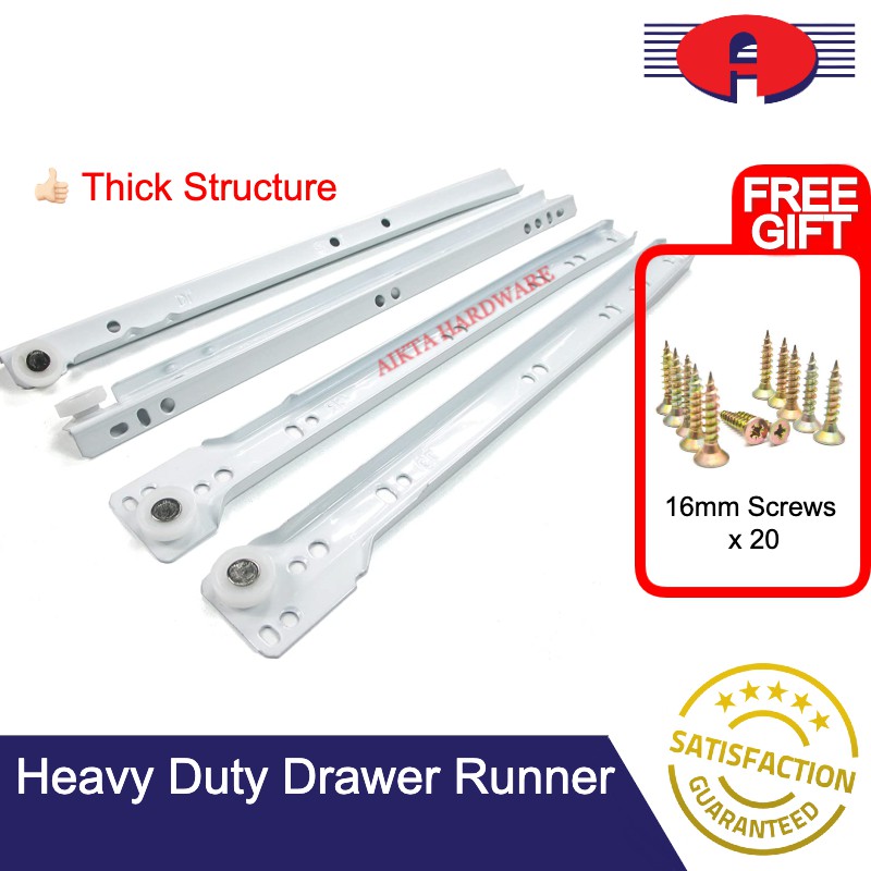 HEAVY DUTY DRAWER RUNNER DRAWER SLIDE THICK STRUCTURE RAIL  