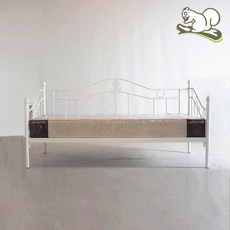 Buy Euro Style White Gloss Single Iron Day Bed Katil Besi Putih Seetracker Malaysia