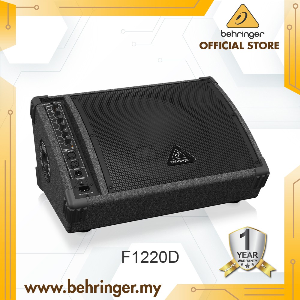 BEHRINGER EUROLIVE F1220D Active BiAmped 250Watt Monitor Speaker
