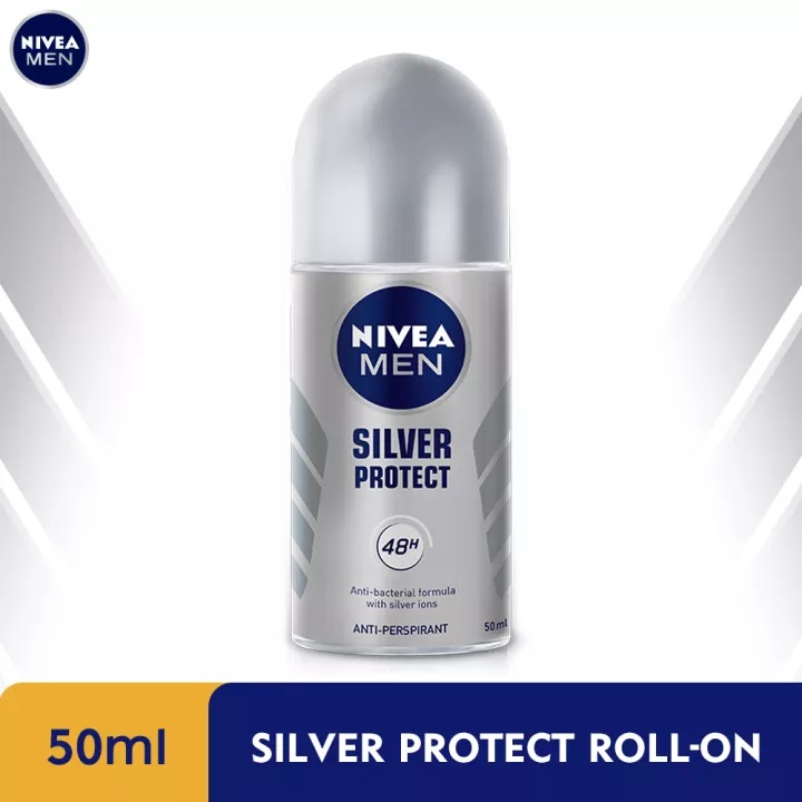 NIVEA Men Deodorant Roll On - Silver Protect 50ml