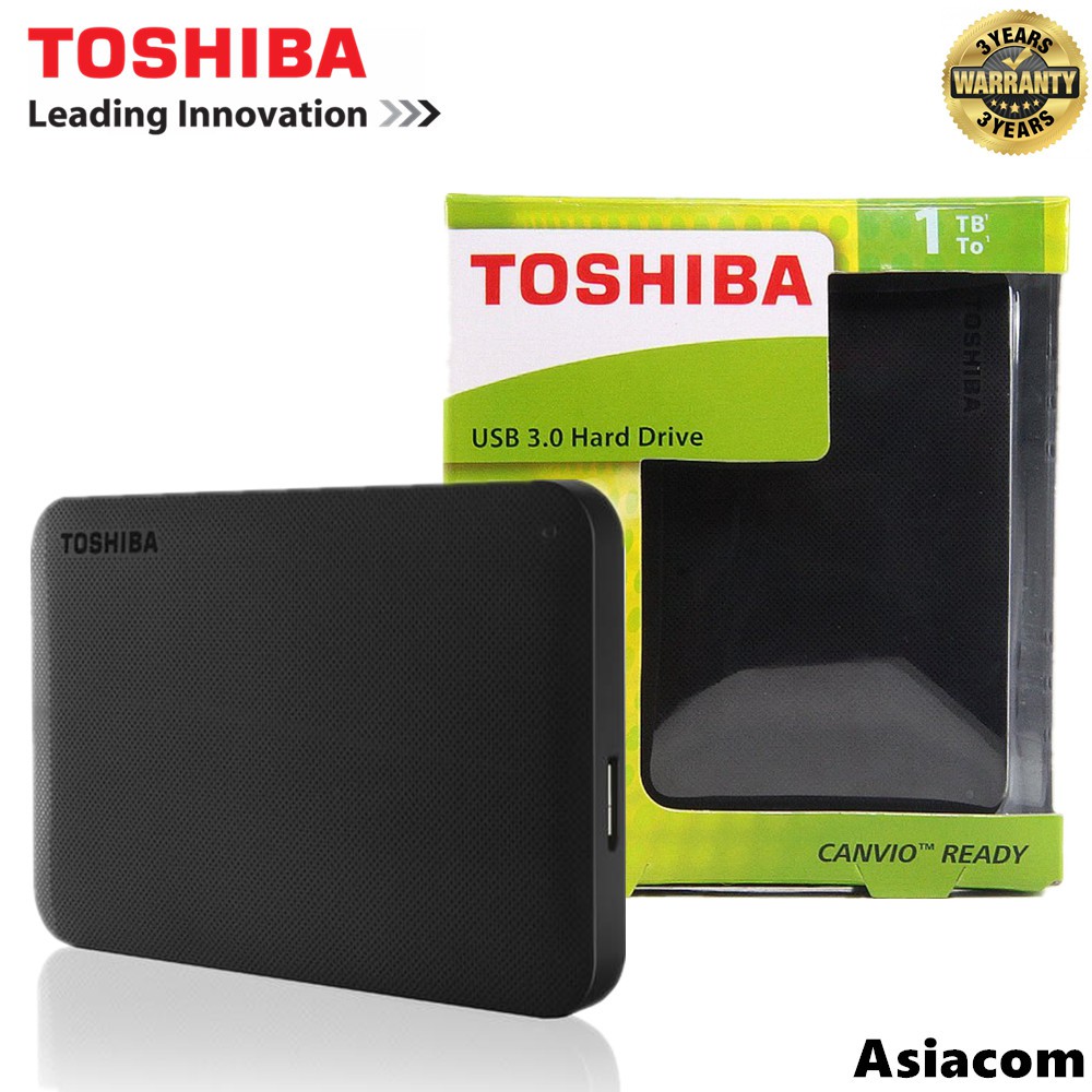 Toshiba Canvio Ready 1TB Portable USB 3.0 External Hard Disk Drive ...