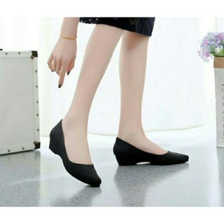 Jelly shoes  women shoes  dark blue heels  kasut wanita  