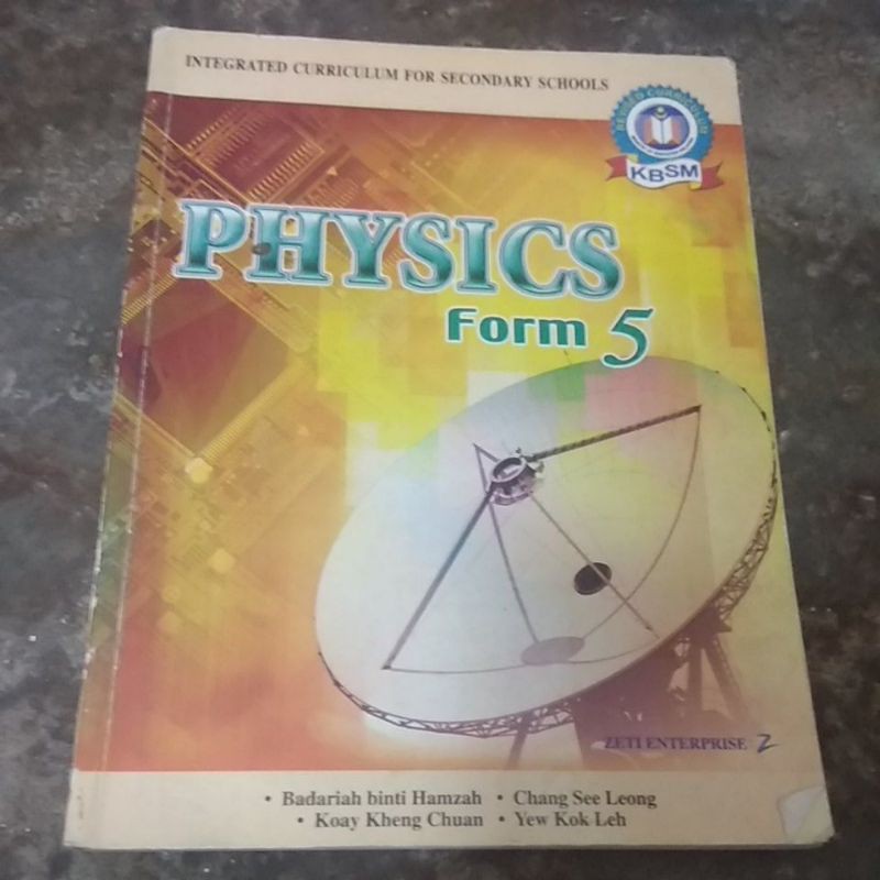 Kssm 5 textbook form physics Penerbit Ilmu