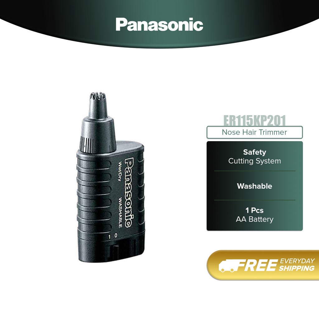 Panasonic Nose Hair Trimmer Wet/Dry ER115KP201 Shopee Malaysia