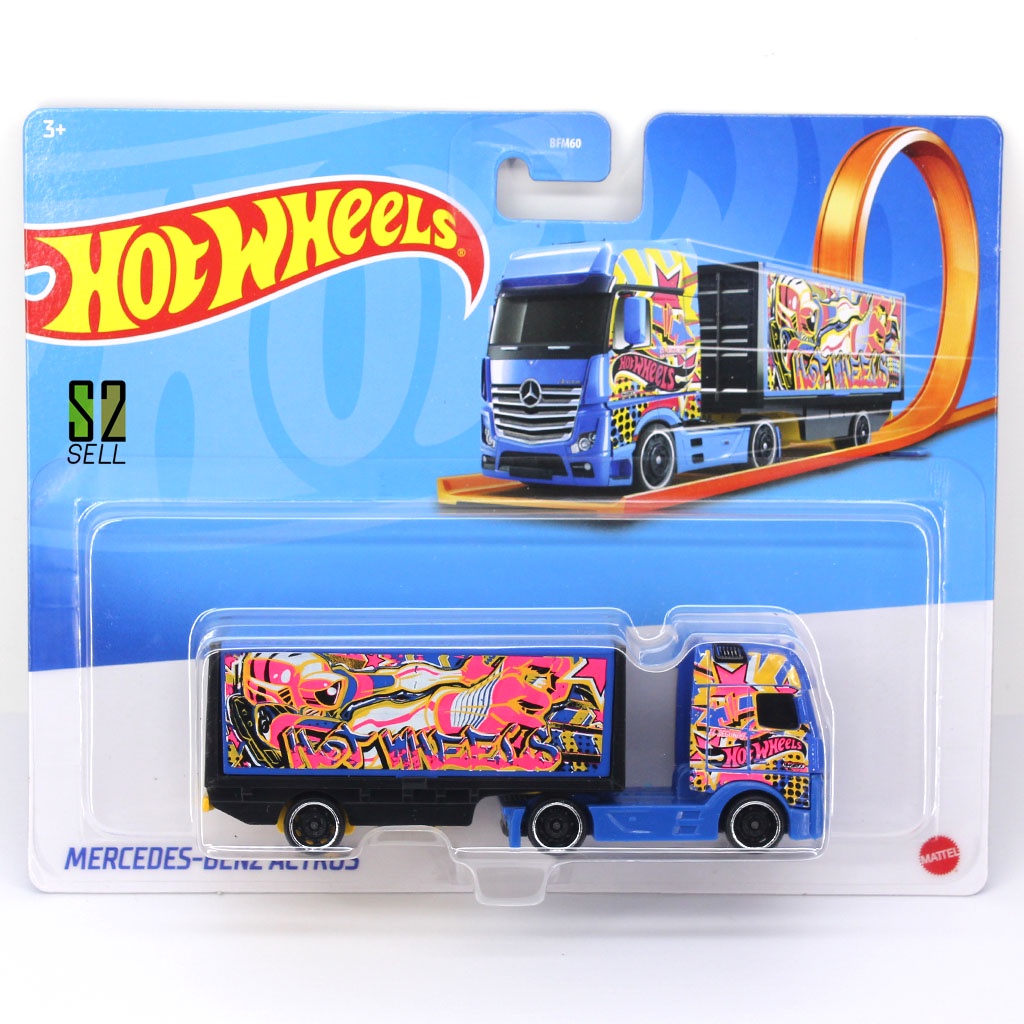 Hot Wheels MercedesBenz Actros Blue Color BFM60 Shopee Malaysia